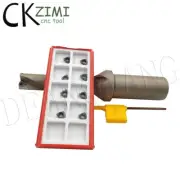 1× WC Φ17-4D-C25 WC/SP/WD CNC Indexable U Drill Bit + 10Pcs WCMT030208-PM ZM2125