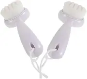 Ipetboom Skin Exfoliator for Face Gentle Bristle Facial Brush with Long Handle Deep Cleansing and Blackheads Elimination