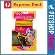 Living World Ferret Harness & Lead Set Yellow EXPRESS POST
