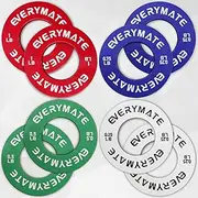 EVERYMATE Fractional Micro Weight Plates Set of 8 Weight Plate Pair of 0.25LB 0.5LB 0.75LB 1 LB for Olympic Barbells for Strength Training Micro Plates Weight Plate