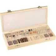 228 Piece HS Kit Rotary Hobby Bit Set for Dremel Tool 1/8" Shank