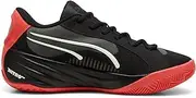 [PUMA] Men's All-Pro Nitro Sneaker, Black/Active Red, US 8.5