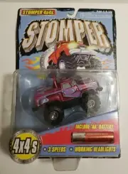 VINTAGE TINCO STOMPER 4x4 Purple Chevy Stepside Sealed On Card.