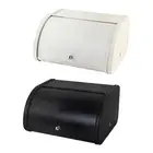 Bread Box Roll Top Organization Counter Bread Box for Kitchen Cookies Bakery