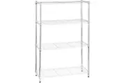 4 Shelf Shelving Unit Chrome