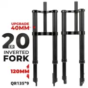 Inverted Suspension Fork 20*4.0 Fat Ebike Sping Oil Suspension Electric 135*9MM