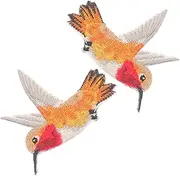 Gadpiparty Iron-on Clothing Patches DIY Bird Applique Decorations Embroidered Clothing Decorations for Men Women