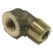 FORGED BRASS 90 DEGREE REDUCING STREET ELBOW 1/8" FEMALE NPT X 1/4" MALE NPT