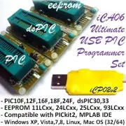 iCA06 Ultimate USB PIC/dsPIC/EEPROM Zif Programmer Set with PICkit2 & MPLAB SW