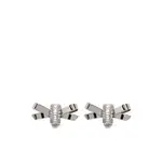 [Alessandra Rich] Alessandra Rich Crystal-bow Earrings ONE SIZE SILVER