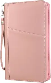 [KISSKI·H Olvido] Leather Passport Holder Family, RFID Blocking Passport Wallet, Travel Essentials Premium Wallets