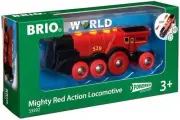 BRIO World 33592 Mighty Red Action Locomotive - Battery Operated Toy Train New