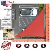 Elegant Red Right Triangle Shade Sail 7' x 10' x 12.2' - Ideal for Weddings