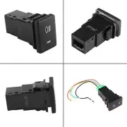 DC 12V 4 Wire Car Foglight Switch Fog Light On-Off Button For Y Components (for: Subaru)