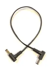 1 foot Right Angle DC Power 5.5mm x 2.1mm Patch Cable Wire Male Male DC Brick