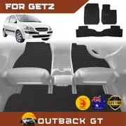 6D Diamond Car Floor Mats for Hyundai Getz 2002-2011 Full Set - Heavy Duty Carpet Liner