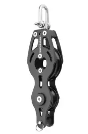 Blue Shark 57MM Sailboat Fiddle Block with becket