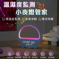 在飛比找蝦皮購物優惠-【桃園出貨】功能日出智能喚醒燈 床頭燈 七彩氣氛燈 時鐘 日