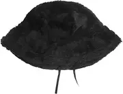 [NIYANGLE] Fluffy Warm Women Bucket Hat Cute Aesthetic Fisherman Cap for Summer Soft Stylish Casual Accessory for Outdoor Wear for Enhancing Your Look
