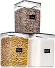 Large Food Storage Containers with Lids Airtight 5.2L /176Oz, for Flour, Sugar