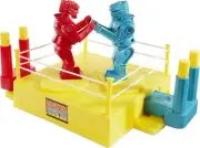 Mattel Games Rock 'Em Sock 'Em Robots Kids Game, Fighting Robots With Red Rocker