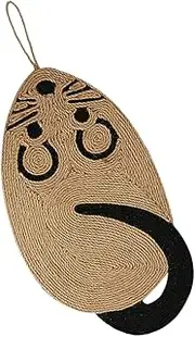 HOMOBABE Cat Scratch Pad Mouse Shaped Sisal Mat for Cats Durable Pet Supplies for Claw Grinding Play Furniture