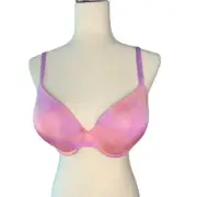 NWT Victoria's Secret Lined Demi Bra, Tie Dye, Pink/Purple, size 38DD