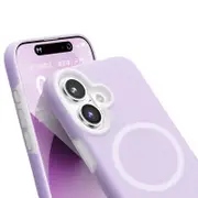 Suitable for iPhone 16 mobile phone case macaron magnetic jelly liquid silicone full-cover anti-fall soft case