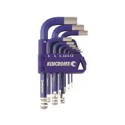 Kincrome 9 Piece Metric Hex Key Wrench Set Colour Coded Metric Blue Hand Tools