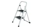 Portable 2 Step Foldable Ladder 25-50cm Step - 4.3kg Lightweight Stool Folding