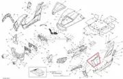NEW OEM CAN-AM COMMANDER 1000 LEFT FRONT LATERAL PANEL CAMO CAMOUFLAGE