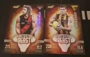 2020 AFL SELECT CONTESTED BEAST 2X CARDS DYSON HEPPLE JAEGER O' MEARa