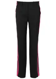 Helmut Lang Seatbelt Straight-leg Wool Trousers - Black - 10 (UK14 / L) 10 (UK14 / L)