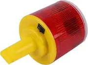 Solar LED Red Emergency Warning Light for Road Boat 1pc