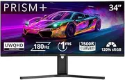 PRISM+ X340 PRO 34" 180Hz 1ms Curved Ultrawide WQHD Gaming Monitor [3440 x 1440]