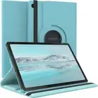 Rotating Case for Samsung Galaxy Tab S9 FE Plus Light Blue 12.4 Inch