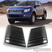 Bonnet Scoop Hood Black Fit Ford Ranger XLT wildtrak PX2 PX3 2012-2020 pair