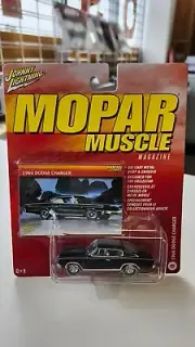 2006 Johnny Lightning Mopar Muscle Magazine #8 1969 Dodge Charger in Black