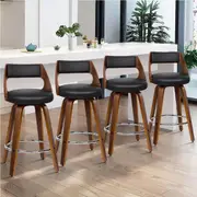 4x ALFORDSON Bar Stools Eden Black