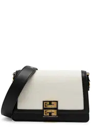 Givenchy 4G Canvas and Leather Cross-body bag - Beige One Size
