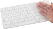 Keyboard Cover Skin for Apple 2024/2023/2021 iMac All-in-One Desktop Computer Keyboard, iMac 24 Inch with M4 Chip/M3 Chip/M1 Chip with Touch ID & Apple Magic Keyboard 3 Ultra Thin Keyboard Skin