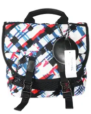 Chanel Black, Blue, Red & White Nylon Airline Backpack (Authentic Pre-Loved)