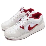 【NIKE 耐吉】休閒鞋 JORDAN STADIUM 90 男鞋 米白 紅 麂皮 緩震 VARSITY RED(DX4397-106)