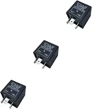 Totority 3pcs 3 3 Pin Led Flasher Relay Jl-02 for Car Fix Blinking Light 12v Dc Auto Led Flasher Black Easy to Install Replace