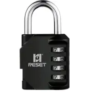-060 4 Digit Combination Lock Outdoor Padlock for School Gym Sports Locker Fe...