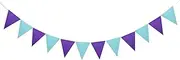 Party Decor 2.5m 12 Flag Multicolor Garland Banner for Baby Shower Birthday Party Decoration Kids Room Decoration Hanging Garland Bunting (Color : B13)
