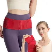 Paskyee Sacroiliac SI Joint Hip Belt with Extra 6-Row Hooks&Eyes, Lower Back Support Brace for Men and Women - Pelvic Support Belt,Sciatica Pelvis Lumbar Hip Pain Relief Regular