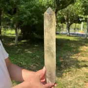 2.83LB Natural Citrine Quartz Obelisk Crystal Tower Point Wand Reiki Pepair Gem