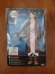 Demon Slayer: Kimetsu no Yaiba Nezuko Kamado Cosplay Kimono Costume kid sz 10-12