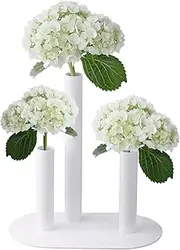 Exquisite Table Stem Vase Flower Frog Arrangement Single Flower Vase Floral Arranging Kit Centerpiece Wedding Decorative Ikebana Flower Vase Modern Metal Tube Bud Vase for Weddings Home Decor
